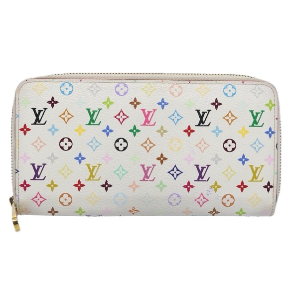 LOUIS VUITTON Monogram Multicolor Zippy Wallet White M60241 LV Auth yk9942 - Picture 13 of 16